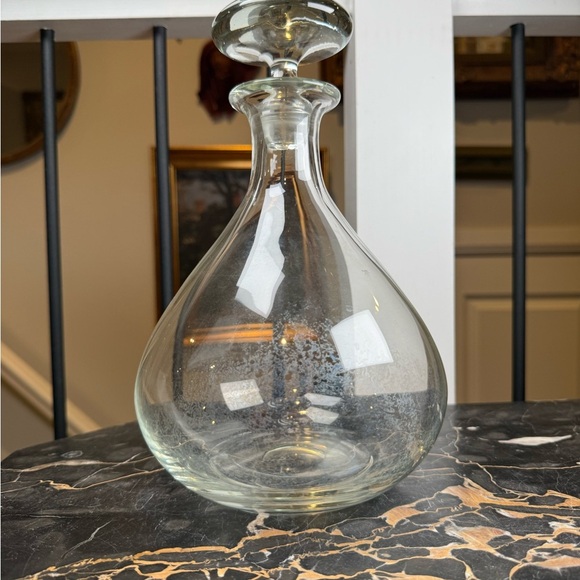 Vintage MCM Glass Wine Decanter Mid Century Modern Design - Picture 6 of 12